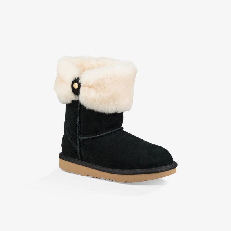 Bottes UGG Ramona Classic Short II Fille Noir Soldes 806SMVZK